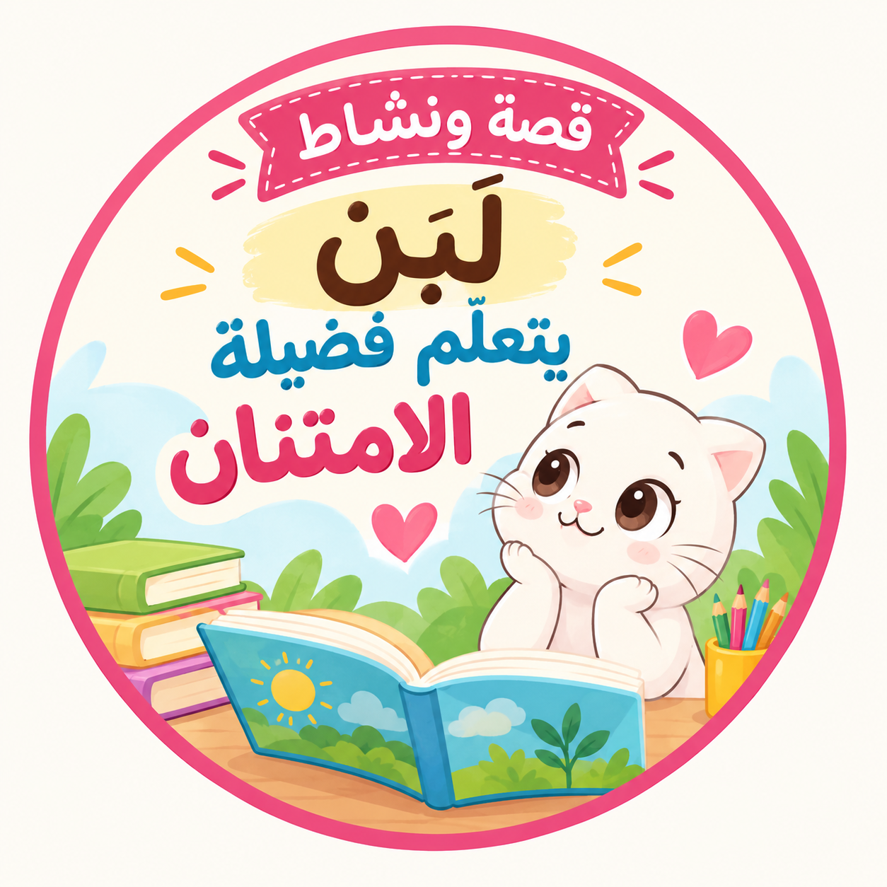 قصة ونشاط: لَبَن يتعلّم فضيلة الامتنان